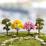 XBJ021 moss micro landscape ornaments 1pcs decorated tree ornaments creative landscaping cherry tree apple tree