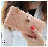 Fashion Retro Matte Stitching leather Wallet Women Long Purse Clutch Women Casual Hasp Dollar Price Wallet Handbag carteira