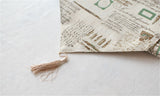 BZ384 American Country Tower Customized cotton ancient British style decoration cabinet's gift linen table runner