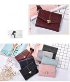 Tri-fold fashion wallet multi-card female purse High-quality PU leather Card & ID Holders women's handbags