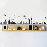 New European Building Removable Wall Sticker Bedroom Sofa Backgound Decoration Wall Poster Wallpaper