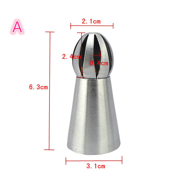 Torch Russian 1 pcs 2 Design Tulip Nozzle Cake Stainless Steel Baking Nozzle Cupcake Piping Nozzles Nozzles Tips