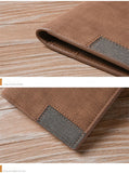 Fashion buttons ultra-thin young High quality PU clutch leather Multi-functional soft leather men's wallet