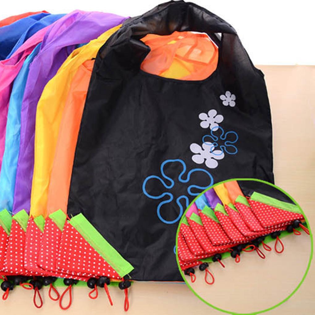 Strawberry Folding Reusable Storage Bag Recycling Use Shopping Bag