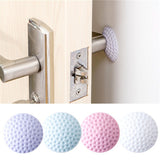 2 PCS Wall Thickening Mute Golf Modelling Rubber Fender The Handle Door Lock After Protective Pad Wall Stickers