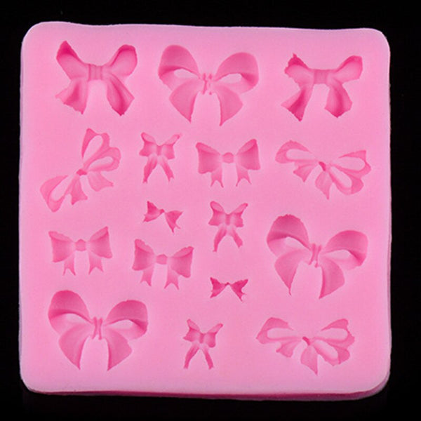 New Baking Moulds Different Mini Bow Design Silicone Chocolate Mold Birthday Cake Decorating Fondant Cake Tools