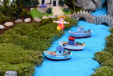 XBJ170 Mini yacht decoration supplies moss micro landscape deco  Garden deco Creative handicrafts
