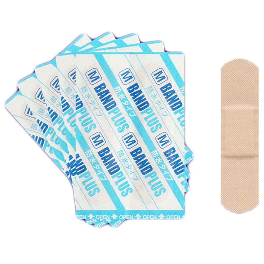 50Pcs Breathable First Aid Bandages Band Aid Hemostasis Adhesive Wound Dressings Paste Medical Gauze Plaster Strips