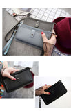 Women's Purse High Quality PU Leather Women's Wallet Zipper Bag Vintage Female Wallet Purse Fashion Card Holder Phone Bag