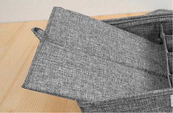 Washable Bra Underwear Storage Box With Cover linen Folding Cases Necktie Socks Underwear Clothing Organizer Container