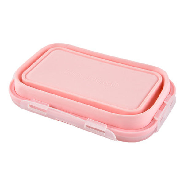 3pcs/Set Collapsible Silicone Lunch Box Food Fruit Storage Container Portable Bento Box Safe Kitchen Microwave School Lunchbox