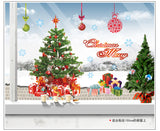 Creative Removable Santa Claus doubles PVC Wall Stickers Home Decorative Waterproof Wallpapers