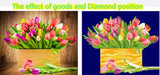 DIY 5D Diamond Embroide The Beautiful lilies Round Diamond Painting Cross Stitch Kits Diamond Mosaic Home Decoration