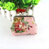 Hot Sale Women Coin Purse Cute Wallet Lady Retro Vintage Flower Small Wallet Hasp Purse Kawaii Bag Clutch Bag
