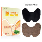 12pcs Chinese Herbal Plaster Medical Moxa Knee Patch Joint Pain Relieving Muscle Body Rheumatoid Arthritis Pain Relief Care
