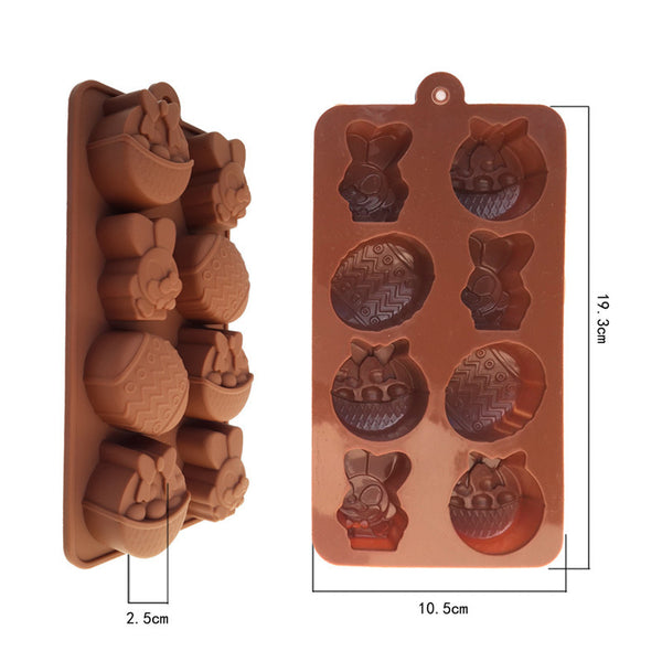Lovely Rabbit Fruit-Kep Shaped For Chocolate Mold Grade Silicone Mold Practical Environmental Protection Cake Tools