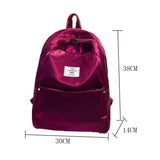 New Shiner Women Backpack Solid Color Preppy Casual Backpack for Teenage Girls Female School Shoulder Bag Bagpack mochila