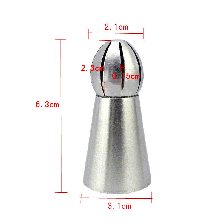Torch Russian 1 pcs 2 Design Tulip Nozzle Cake Stainless Steel Baking Nozzle Cupcake Piping Nozzles Nozzles Tips