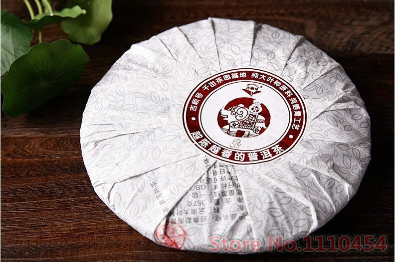 TemuTea 357g Classic Ripe Pu Er Tea Black Menghai Cooked Pu-erh Puer Red Slimming tea