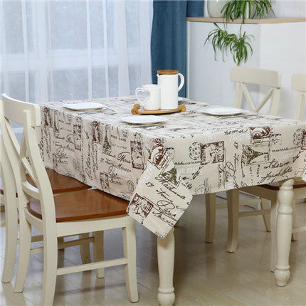 BZ305 Map Table Cloth  Tovaglia rettangolare Tovaglia plastificata Home Decoration
