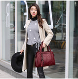 Hot Sale Women Casual Tote Bag Female Handbag Large Big Shoulder Bag for Women Tote Ladies Vintage Genuine Leather Crossbody Bag