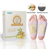 12Pcs/Box Ginger Detox Foot Patch Bamboo Vinegar Pads Improve Sleep Beauty Health Care Slimming Plaster K03001