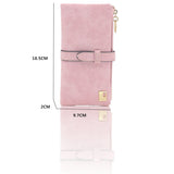 New Fashion Elegant Women Wallets Drawstring Nubuck Zipper Luxury Brand Famous Designer Card Wallet Women Purse PU Wallet Female