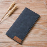 Fashion buttons ultra-thin young High quality PU clutch leather Multi-functional soft leather men's wallet
