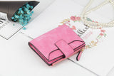 Retro Matte Women Wallet Hasp Zipper Brand Wallets Female Coin Purse PU Leather Lady Money Pouch Bag Candy Color Card Holder