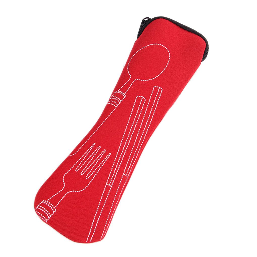 Travel accessories 1pcs popular 3x fork spoon stainless steel cutlery portable camping picnic bag
