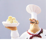 Creative Resin Chef Wine Rack Craft Figurine Wine Stand Cook Wine Bottle Holder Home Wine Ornament Shelf Racks for Restaurant