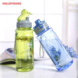 CJ025 Plastic Water Bottles With Cover Lip Filter Clamshell Drinkware Space bottle Water Sports Bottle Portable Drinking Bottle