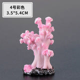 2pcs/lot simulation resin coral aquarium fish tank fish turtle small ornaments mini gift decoration starfish DIY ornaments