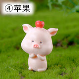 2pcs/lot Piggy Story Micro Landscape Resin Crafts Small Decoration Keychain Accessories Dolls 12 Zodiac Pigs