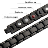 New Hot Men Magnetic Therapy Bracelet Classic Titanium Steel Anti-snoring Health Care Anti Snore Wrist Watch Sleep Snoring