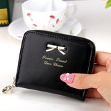 High quality Brand Wallet Women Bowknot Small Purse PU Artificial Leather Wallet Female Zipper Coin Purse Wallet overwatch