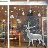 Creative Removable Christmas window deer Wall Stickers Home Decorative Waterproof Wallpapers