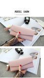 Time-limited Long Polyester Quality Pu Leather Hot Sale Women Wallets Female Bags Id Card Holders Wallet Purses Bolsas