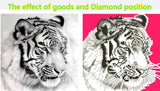 DIY 5D Diamond Embroidery The Domineering Tiger Round Diamond Painting Cross Stitch Kits Diamond Mosaic Home Decoration