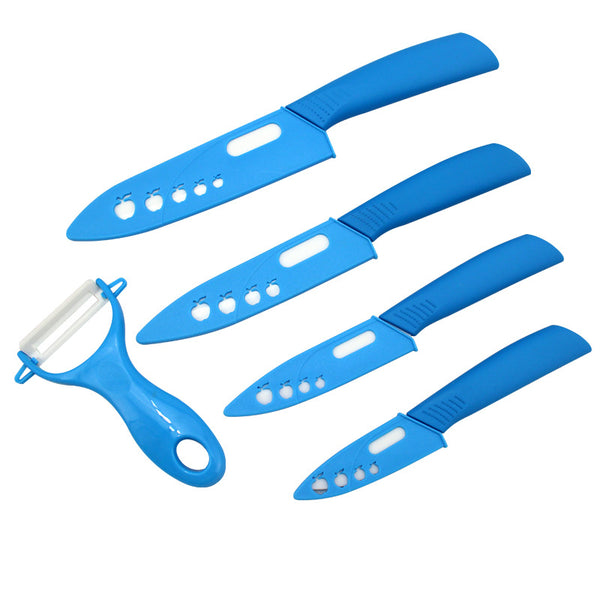 Brand top quality Christmas present Zirconia Ceramic Knife set 3" 4" 5" 6" inch+ Peeler+Covers fruit knife set