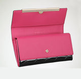 Women's Wallets Women Cowhide Leather Wallet Luxury Design Ladies Party Clutch Patent Leather Purses Long Card Holder