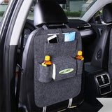 Car Seat Bag Organizer,Woolen Felt Seat Back Protectors for Kids,Storage Bottles,Tissue Box