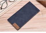 Matte leather wallet tra-thin youth High quality leather PU clutch Multi-functional soft leather money folder