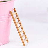 3pcs Mini Wooden Step Ladder Furniture Tools Fairy Garden Miniatures Decor Action Figurine DIY Micro Gnome Terrarium Gift