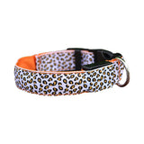 LED Dog Collar Light Flash Leopard Collar Puppy Night Safety Pet Dog Collars Products For Dogs Collar Colorful Flash Light Neck