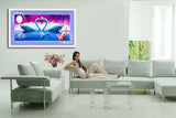 DIY 5D Diamonds Embroidery Only Love Two swans Magic cube Round Diamond Painting Cross Stitch Diamond Mosaic Home Decor