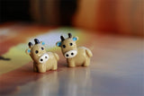 XBJ089 Mini 10pcs Cow dolls Bottle decoration supplies moss micro landscape deco  Garden deco Creative handicrafts