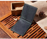 Hot models crazy leather leather men's short wallet retro casual horizontal paragraph bag Card & ID Holders men's purse