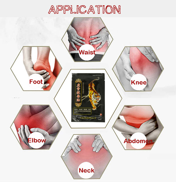 Tiger Balm Chinese Herbs Medical Plaster For Joint Pain Back Neck Curative Plaster knee pads for arthritis Curative 8PCS