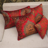 BZ193 Red elegant European velvet Engraved  fabric Cushion Cover Pillowcase Sofa/Car Cushion /Pillow  Home Textiles supplies